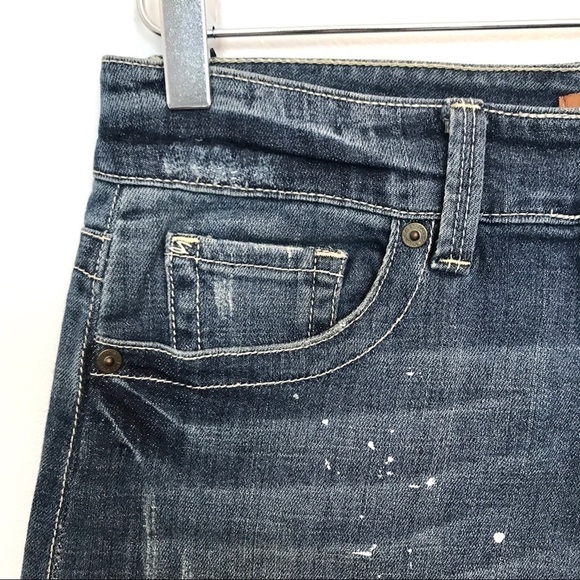 Seven 7 Denim Micro Mini Released Hem Bleach Detail 25 - Picture 3 of 8